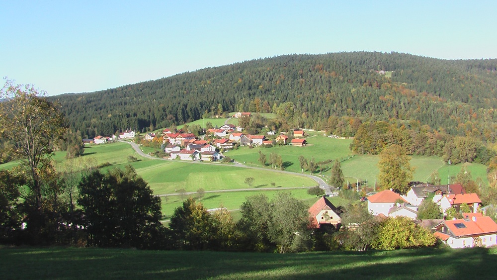 Blick vom Schloßberggipfel